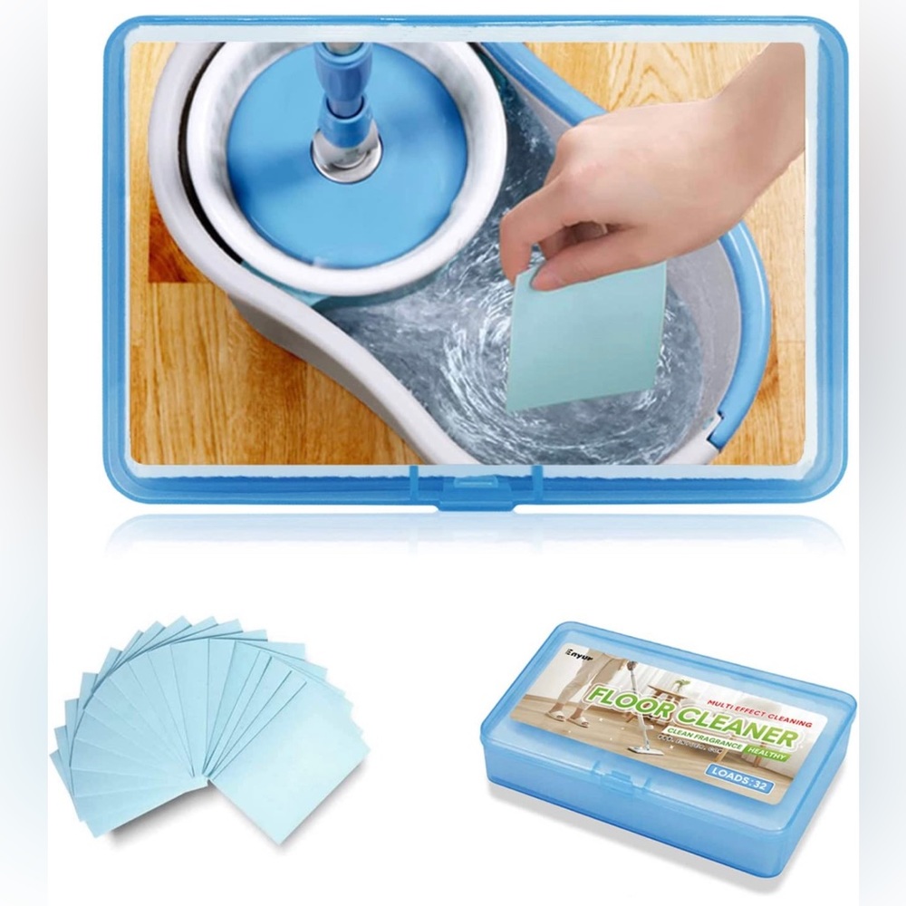 New - Biodegradable Concentrated Multi-Purpose Floor Cleaner Sheets 32 Loads